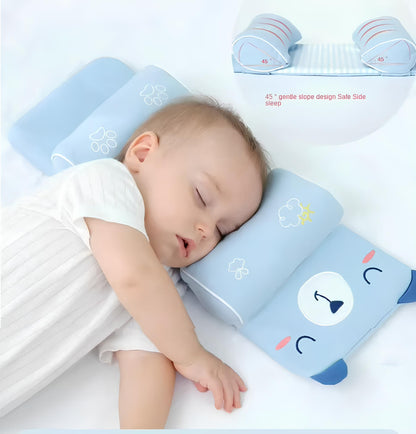 Orthopedic Baby Pillow – Flat Head Prevention & Neck Support (0–12 Months